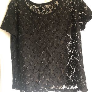 Black lace H&M shirt